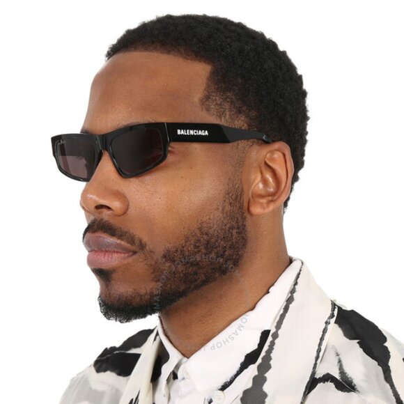NEW BALENCIAGA BB0305S 001 BLACK SUNGLASSES - Picture 1 of 4